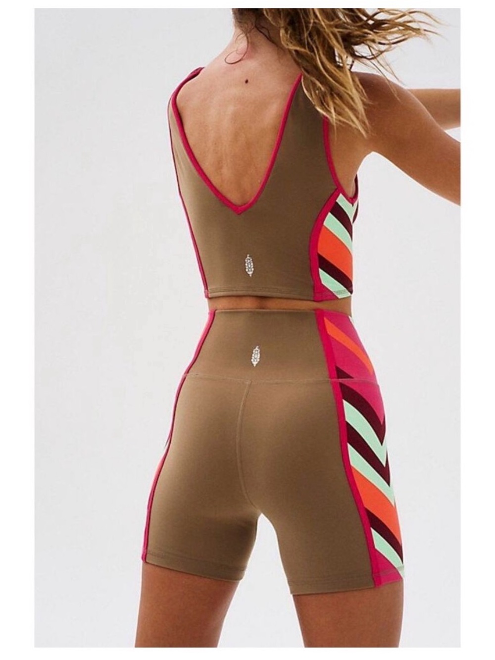 FP Movement Never Better Colorblock Bike Shorts - Picture 2 of 3